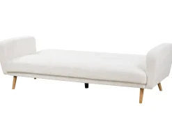 Divano letto 3 posti FLORLI Bouclé Bianco sporco