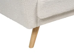 Divano letto 3 posti FLORLI Bouclé Bianco sporco