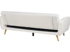 Divano letto 3 posti FLORLI Bouclé Bianco sporco