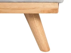 Divano letto 3 posti FROYA Tessuto Grigio chiaro