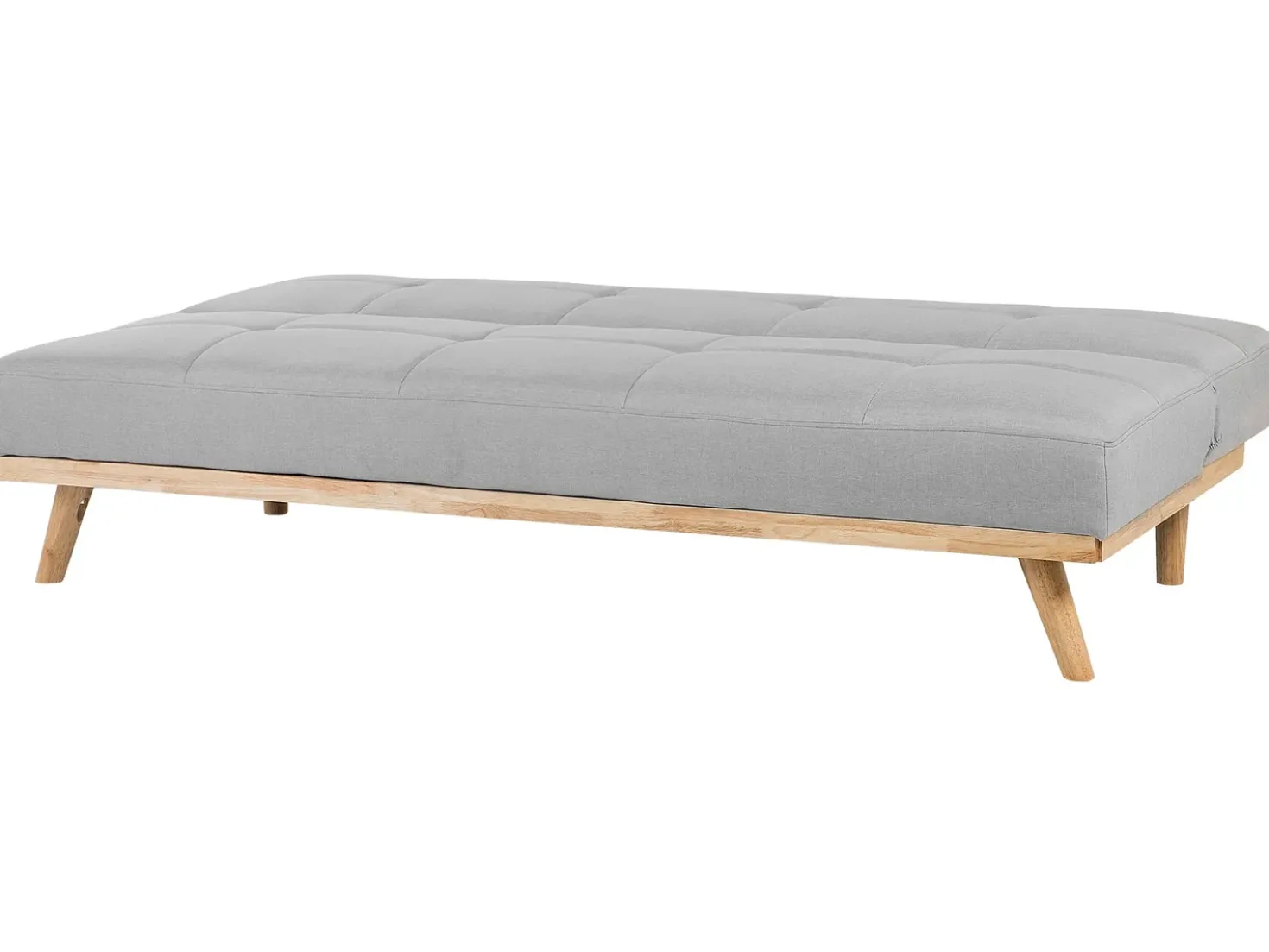 Divano letto 3 posti FROYA Tessuto Grigio chiaro
