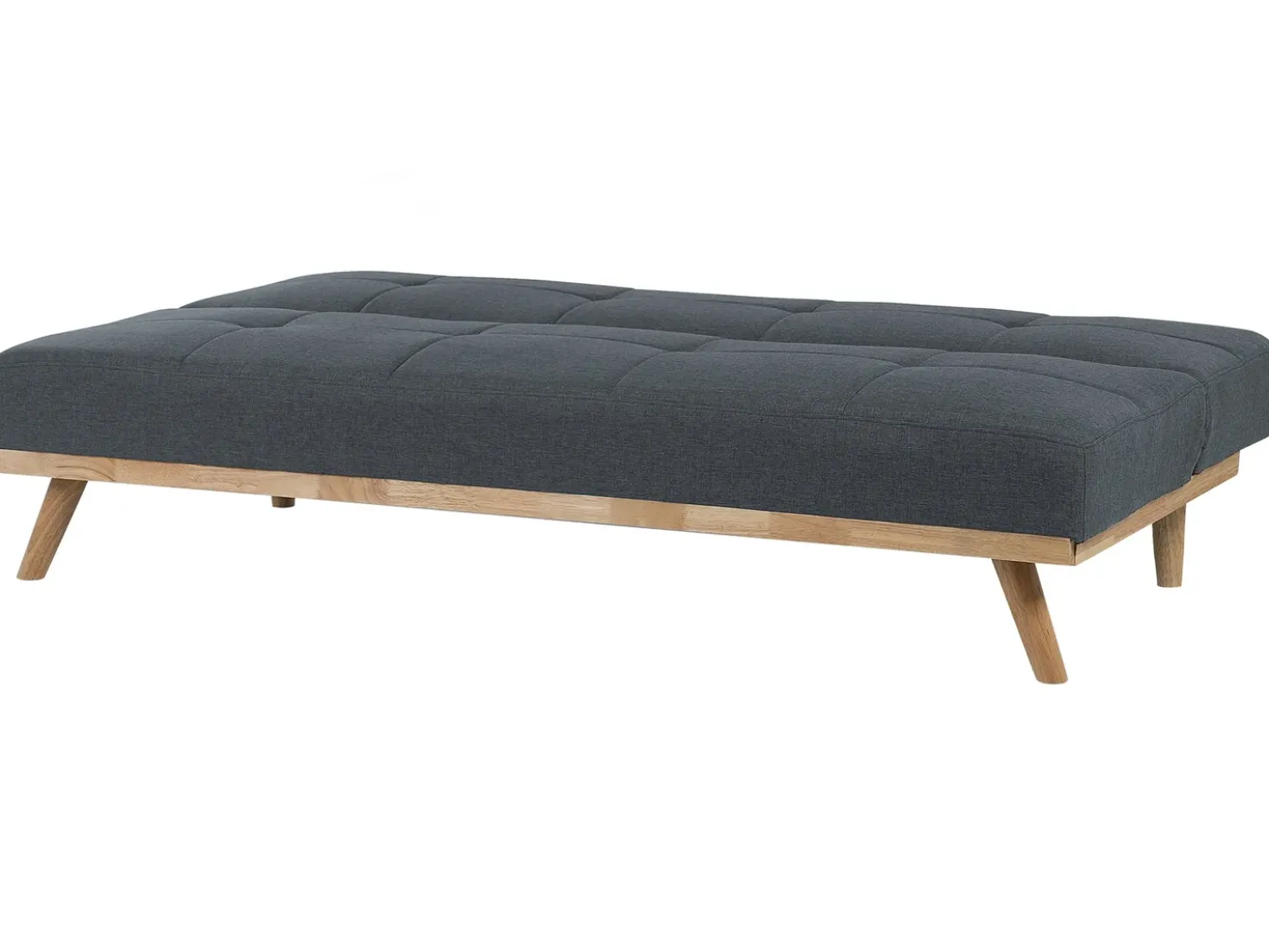 Divano letto 3 posti FROYA Tessuto Grigio scuro