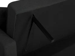 Divano letto 3 posti GLOMMA Tessuto Nero