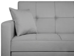 Divano letto 3 posti GLOMMA Tessuto Grigio chiaro