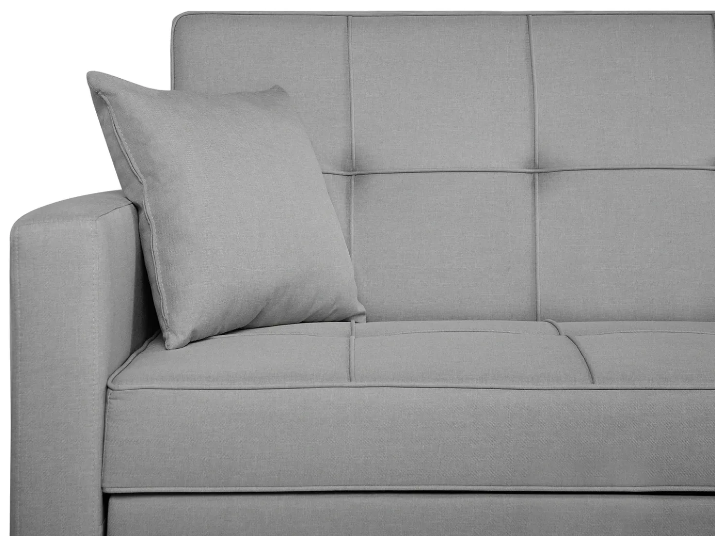Divano letto 3 posti GLOMMA Tessuto Grigio chiaro