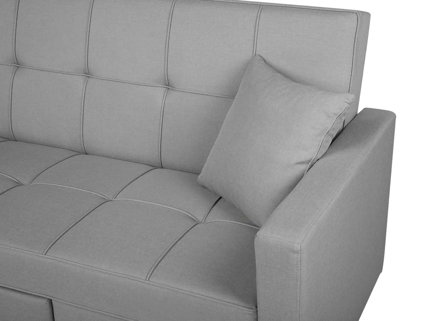 Divano letto 3 posti GLOMMA Tessuto Grigio chiaro