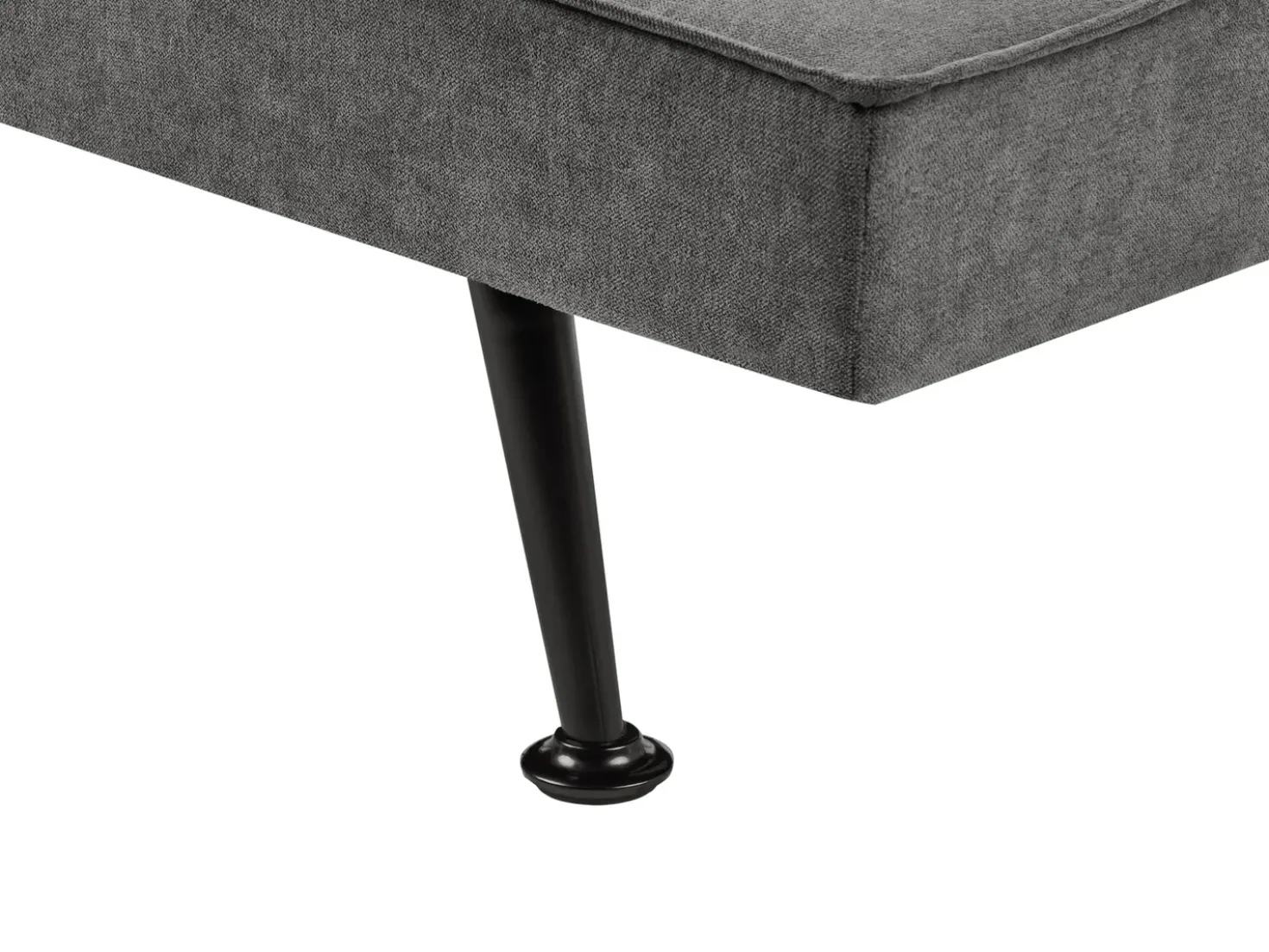 Divano letto 3 posti HASLE Tessuto Grigio scuro