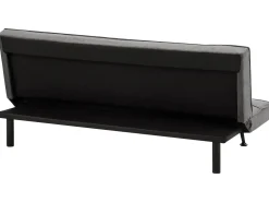 Divano letto 3 posti HASLE Tessuto Grigio scuro