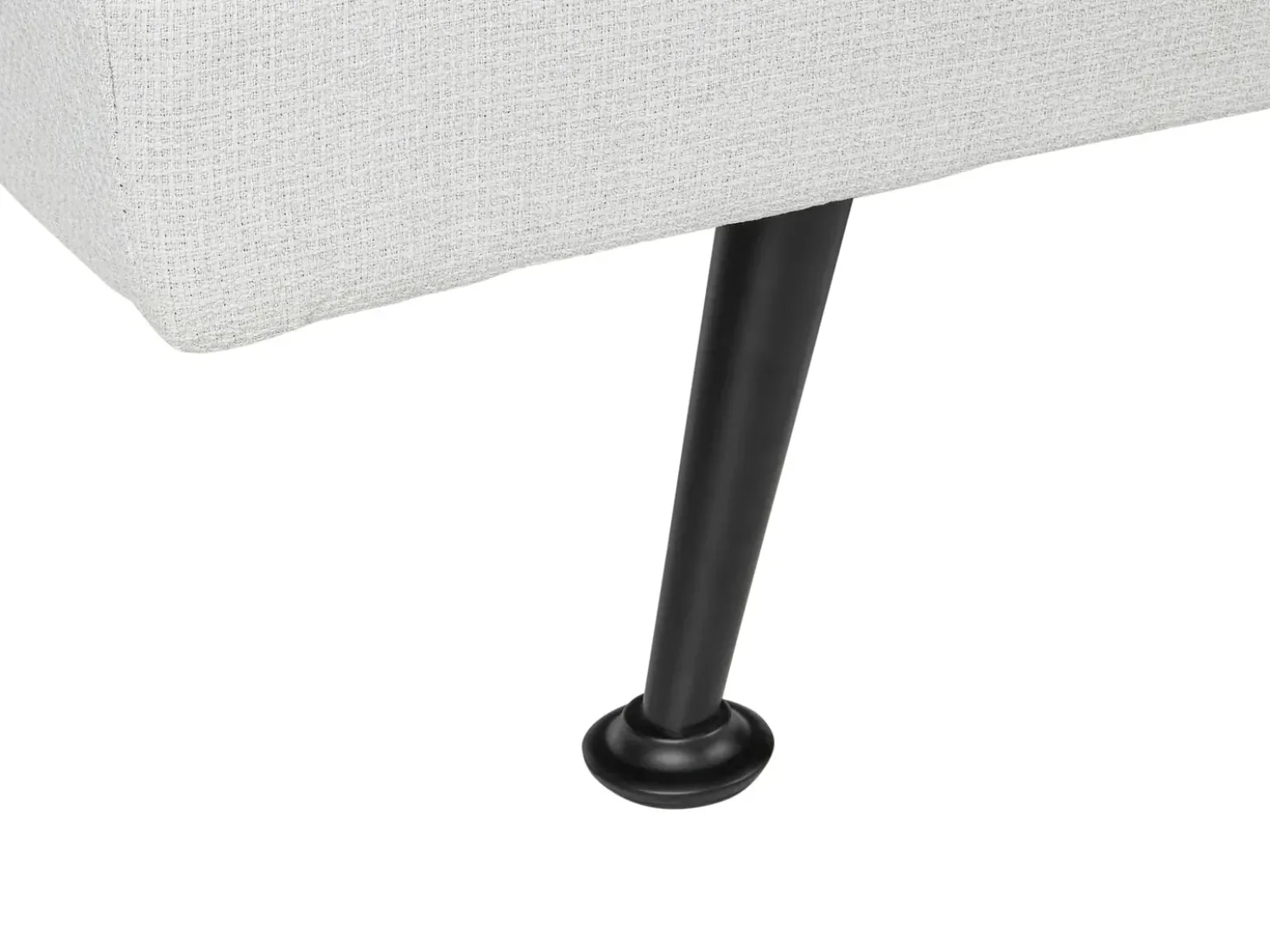 Divano letto 3 posti HASLE Tessuto Grigio chiaro