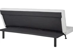 Divano letto 3 posti HASLE Tessuto Grigio chiaro