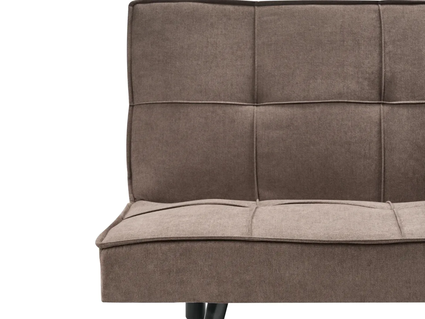 Divano letto 3 posti HASLE Tessuto Marrone