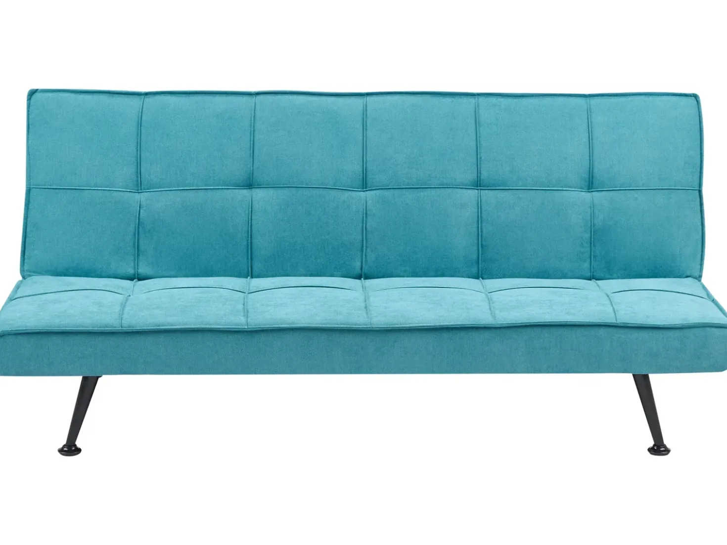 Divano letto 3 posti HASLE Tessuto Blu oltremare