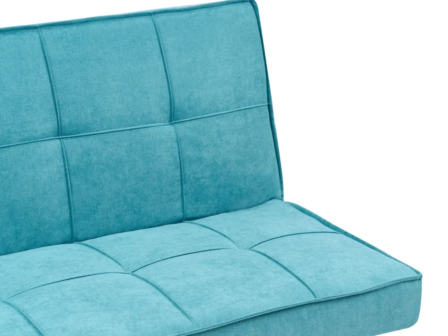 Divano letto 3 posti HASLE Tessuto Blu oltremare
