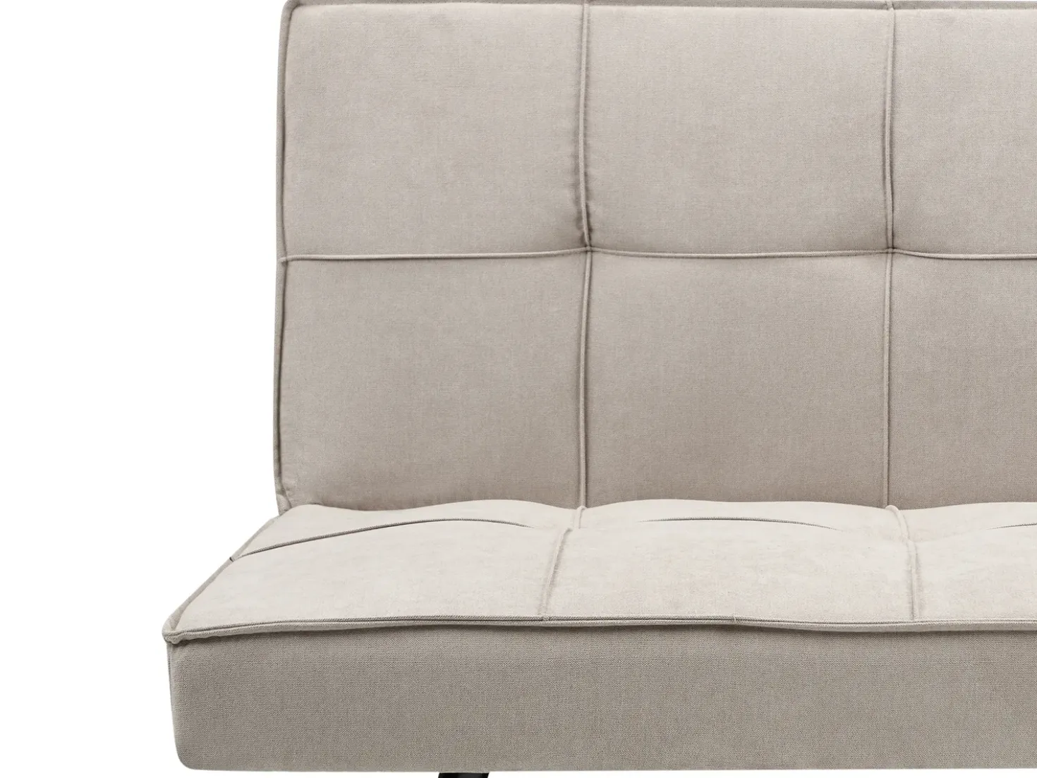 Divano letto 3 posti HASLE Tessuto Beige