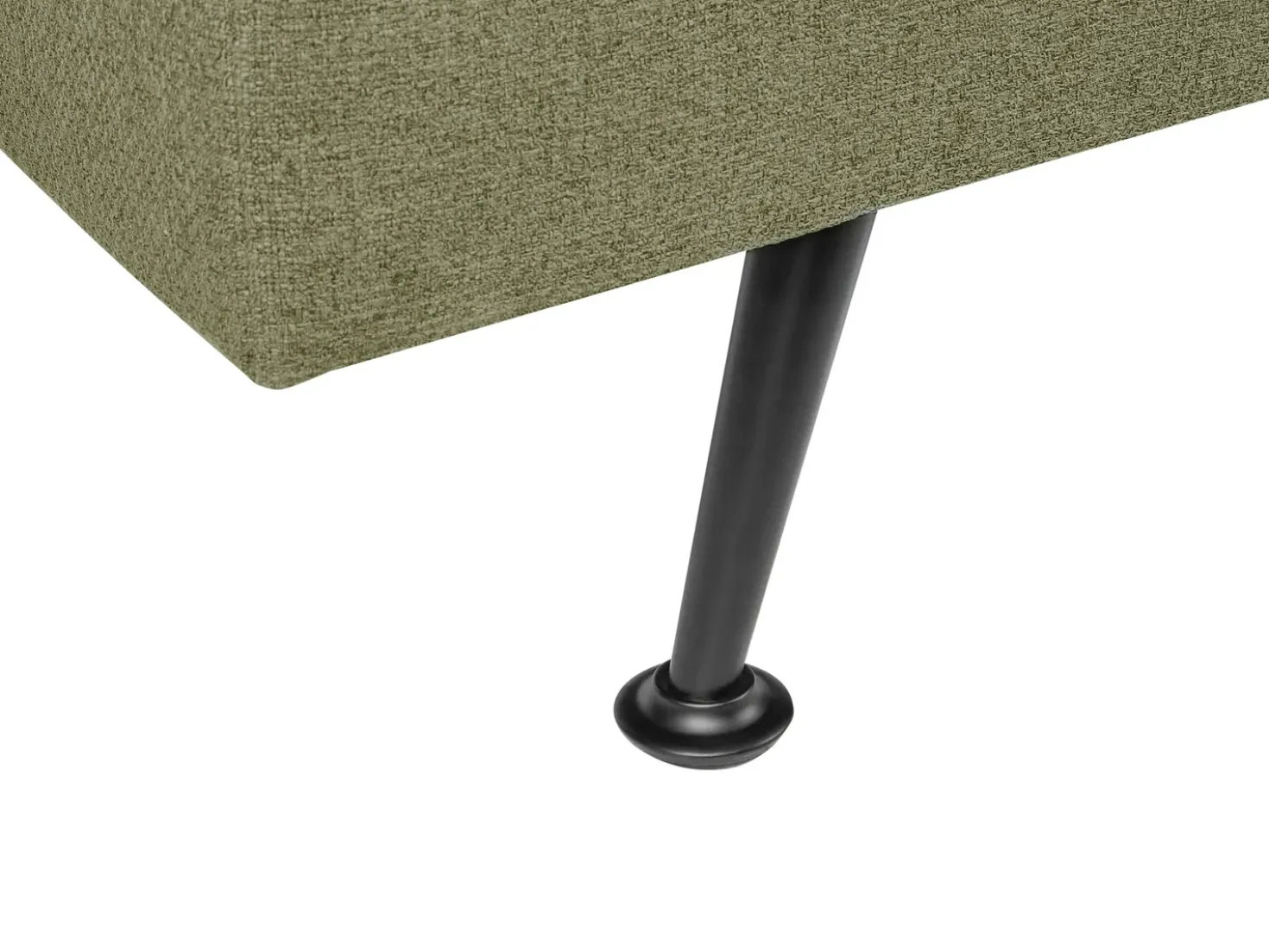 Divano letto 3 posti HASLE Tessuto Verde oliva