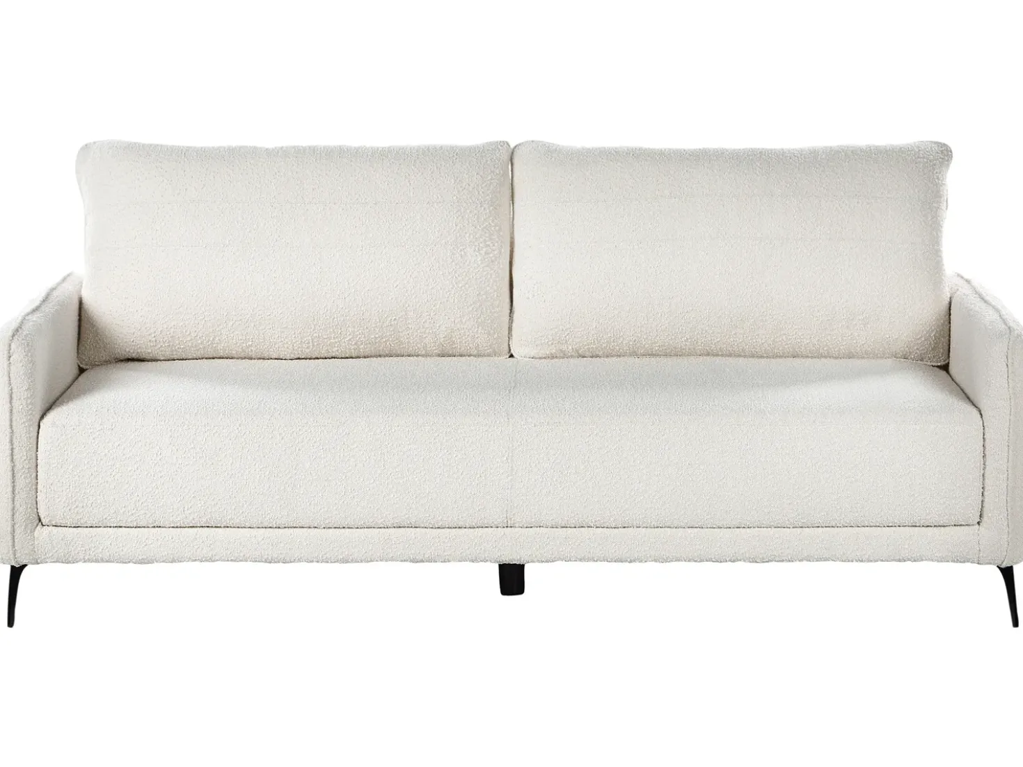 Divano letto 3 posti HEMING Bouclé Bianco sporco