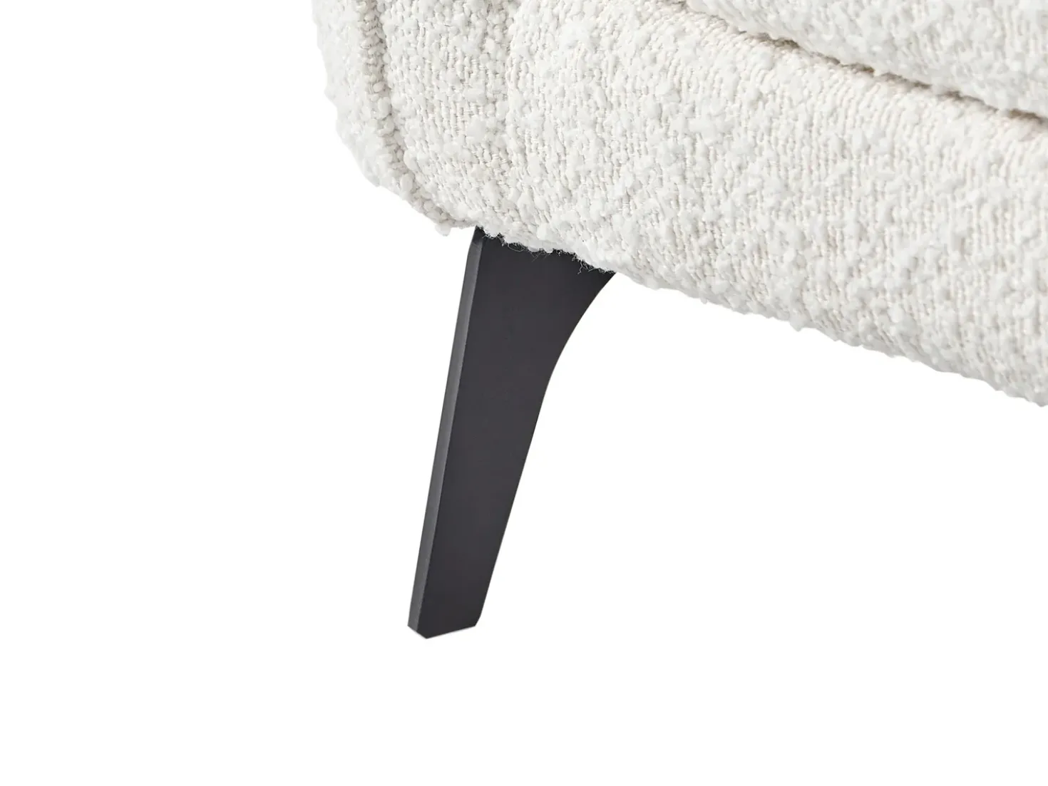 Divano letto 3 posti HEMING Bouclé Bianco sporco