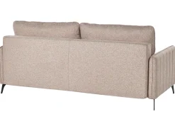 Divano letto 3 posti HEMING Tessuto Marrone chiaro