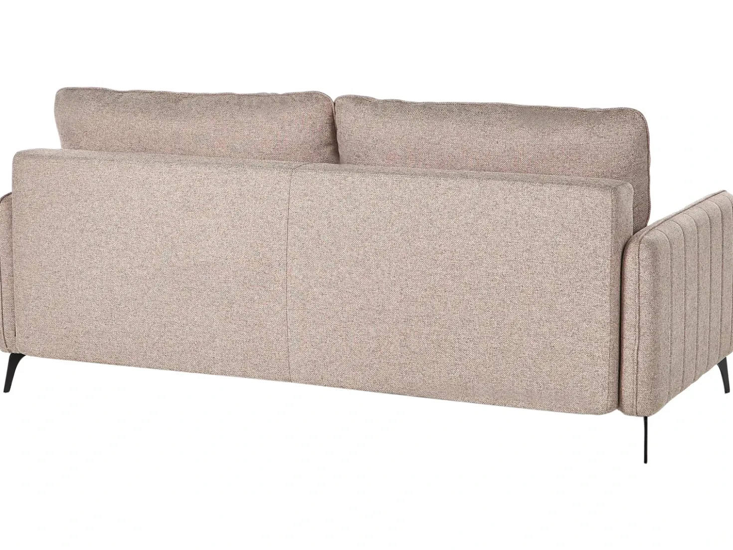 Divano letto 3 posti HEMING Tessuto Marrone chiaro