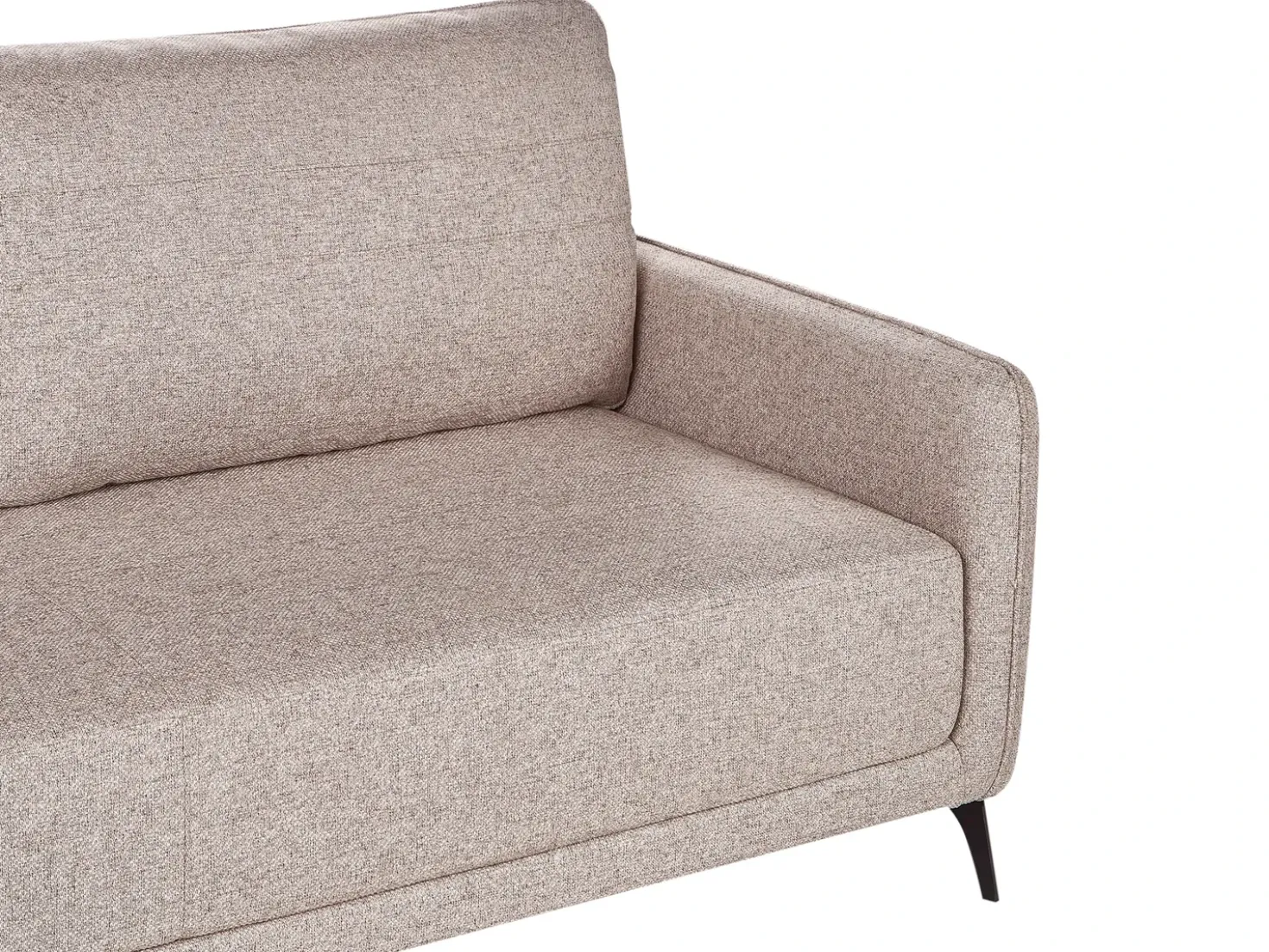 Divano letto 3 posti HEMING Tessuto Marrone chiaro