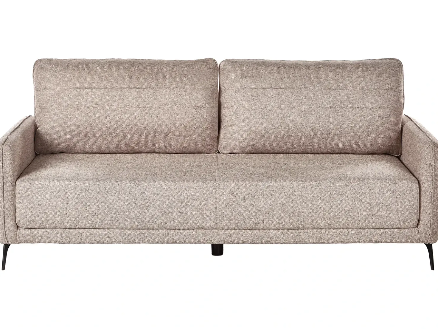 Divano letto 3 posti HEMING Tessuto Marrone chiaro