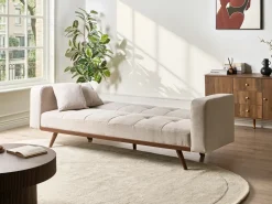 Divano letto 3 posti HJULBY Beige chiaro