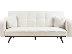 Divano letto 3 posti HJULBY Bouclé Bianco sporco