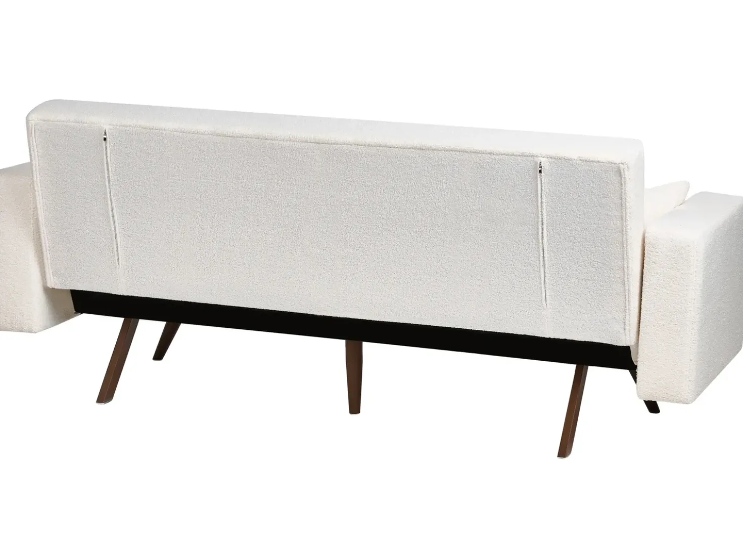 Divano letto 3 posti HJULBY Bouclé Bianco sporco