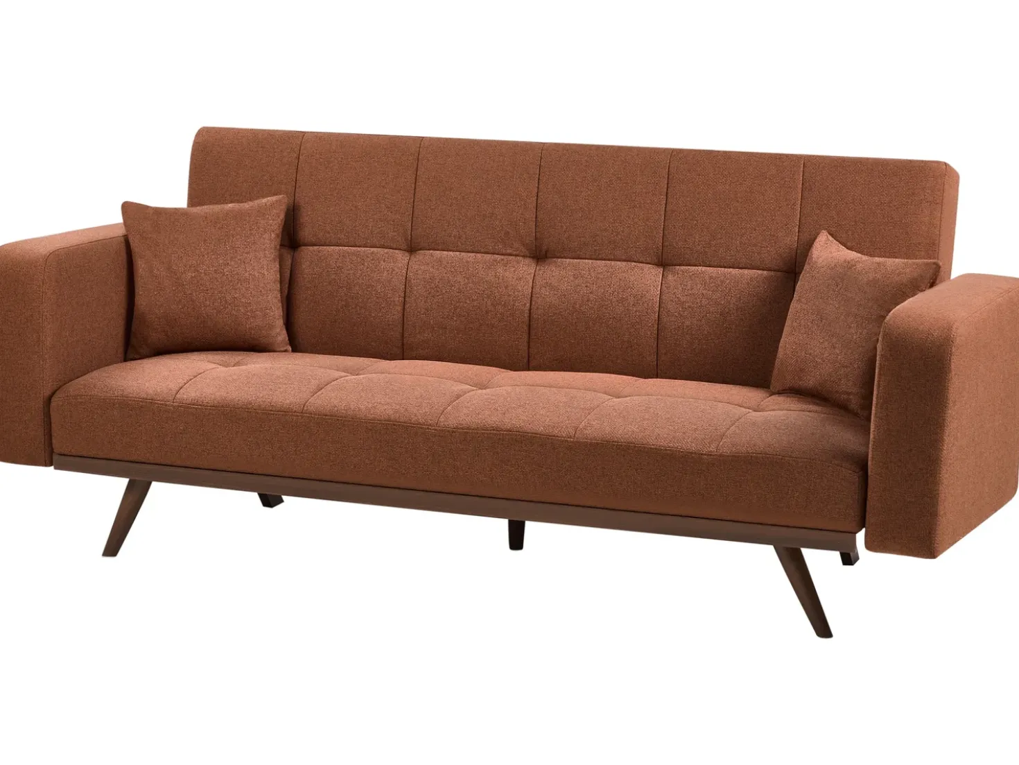 Divano letto 3 posti HJULBY Marrone dorato