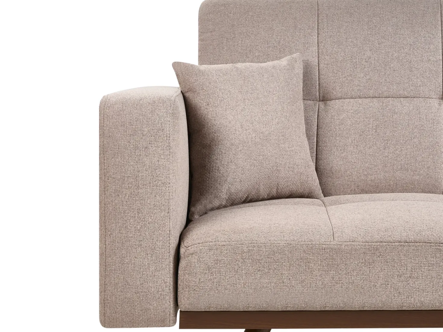 Divano letto 3 posti HJULBY Marrone chiaro
