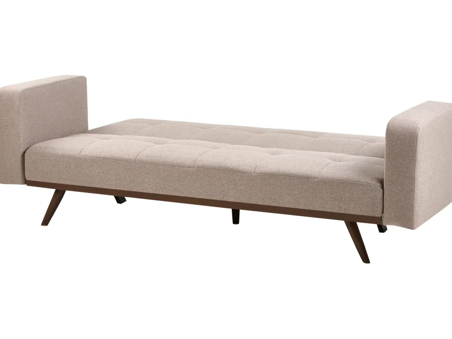 Divano letto 3 posti HJULBY Marrone chiaro