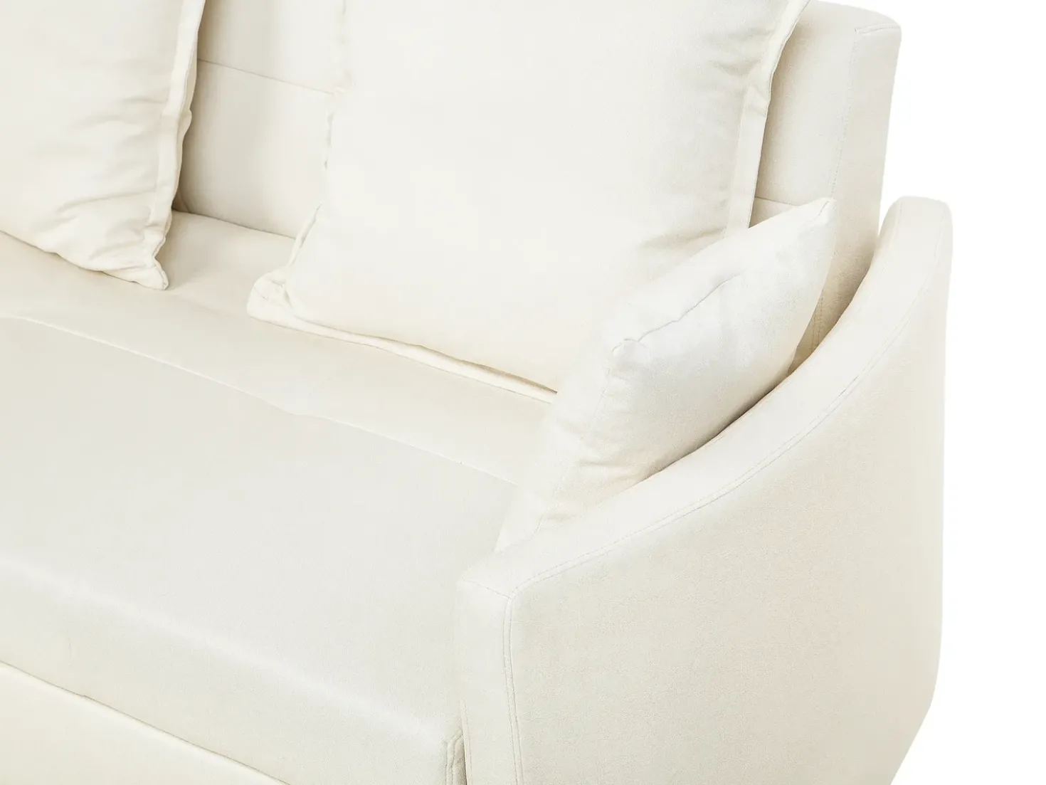 Divano letto 2 posti HOVIN Tessuto Beige chiaro