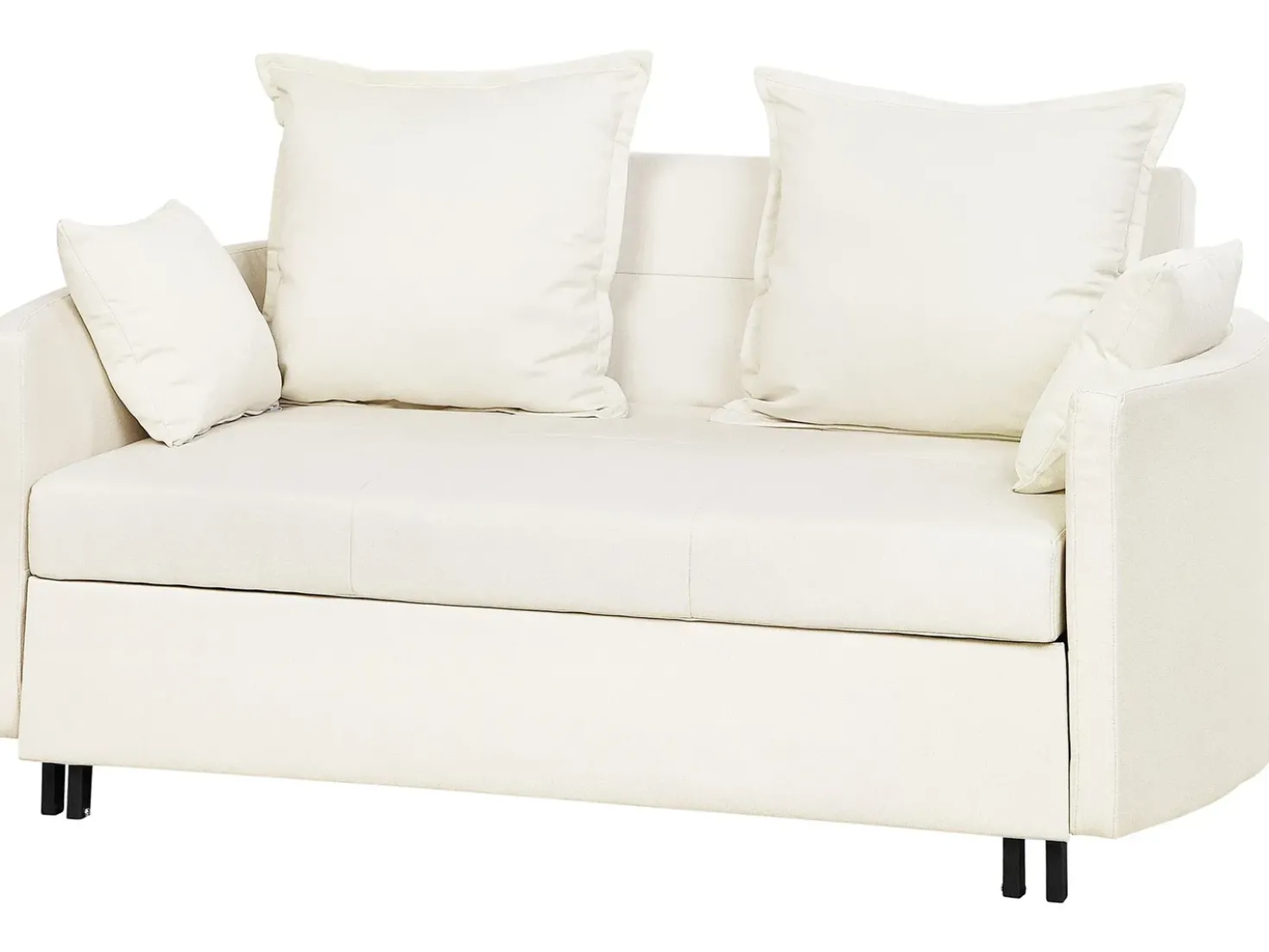 Divano letto 2 posti HOVIN Tessuto Beige chiaro