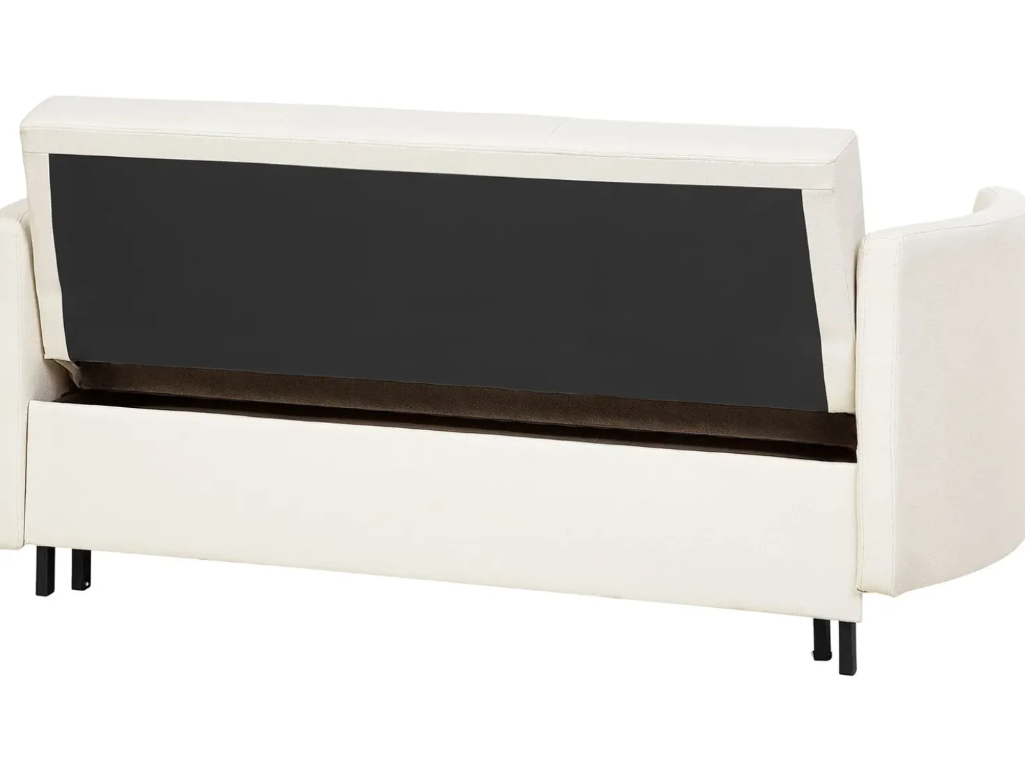 Divano letto 2 posti HOVIN Tessuto Beige chiaro
