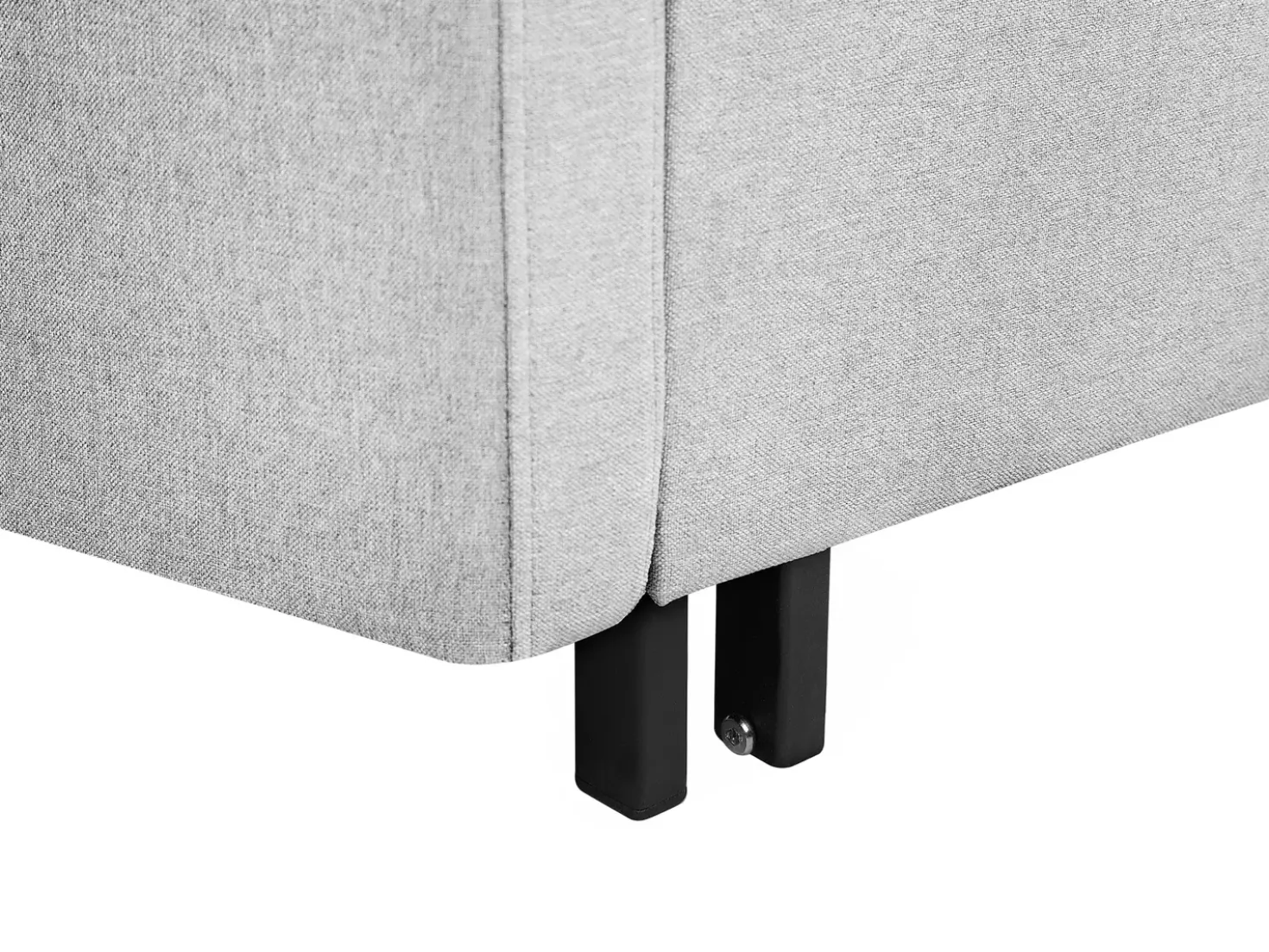 Divano letto 2 posti HOVIN Tessuto Grigio chiaro
