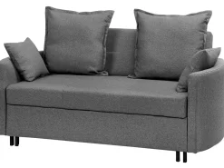 Divano letto 2 posti HOVIN Tessuto Grigio