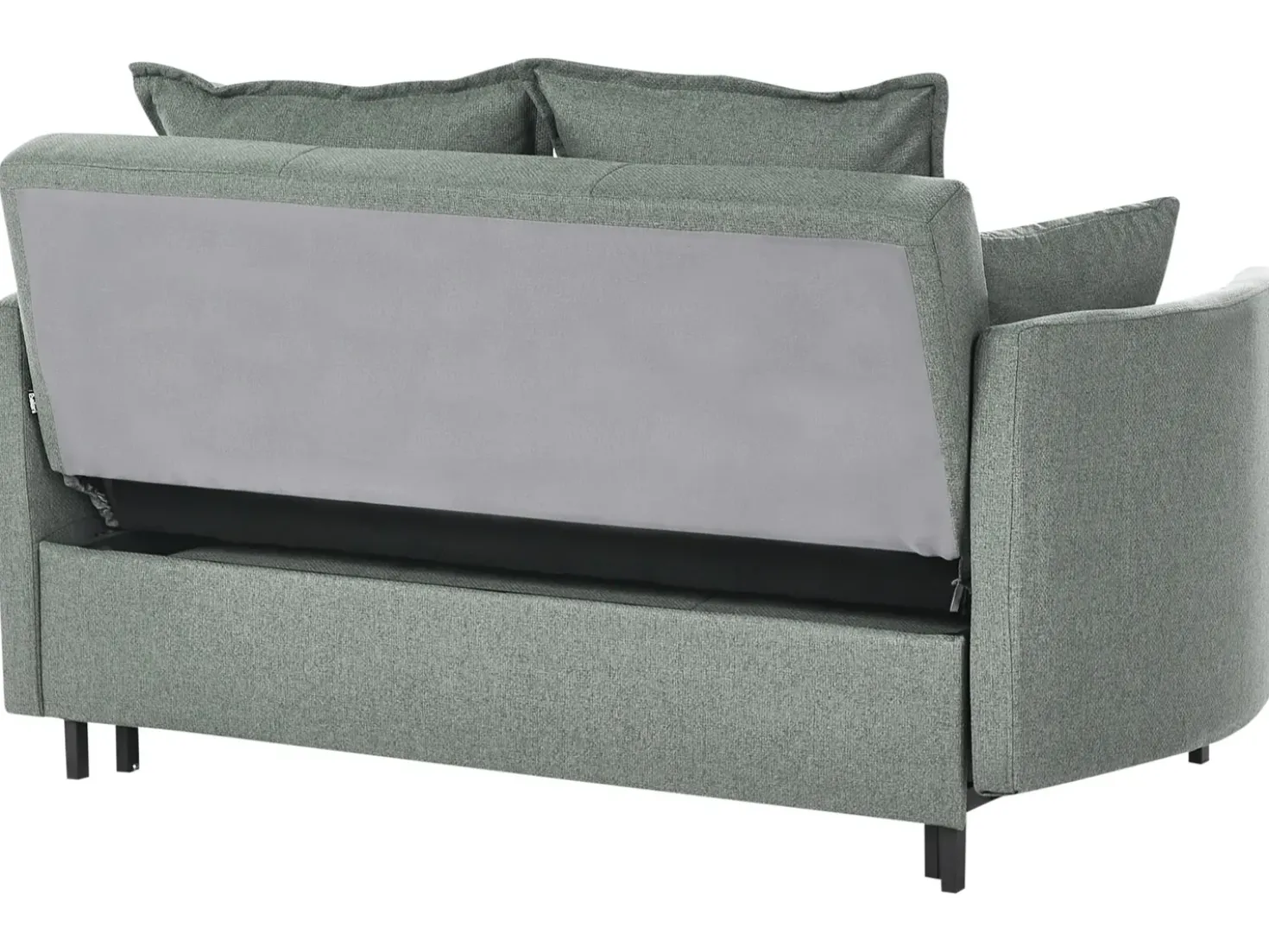 Divano letto 2 posti HOVIN Tessuto Verde