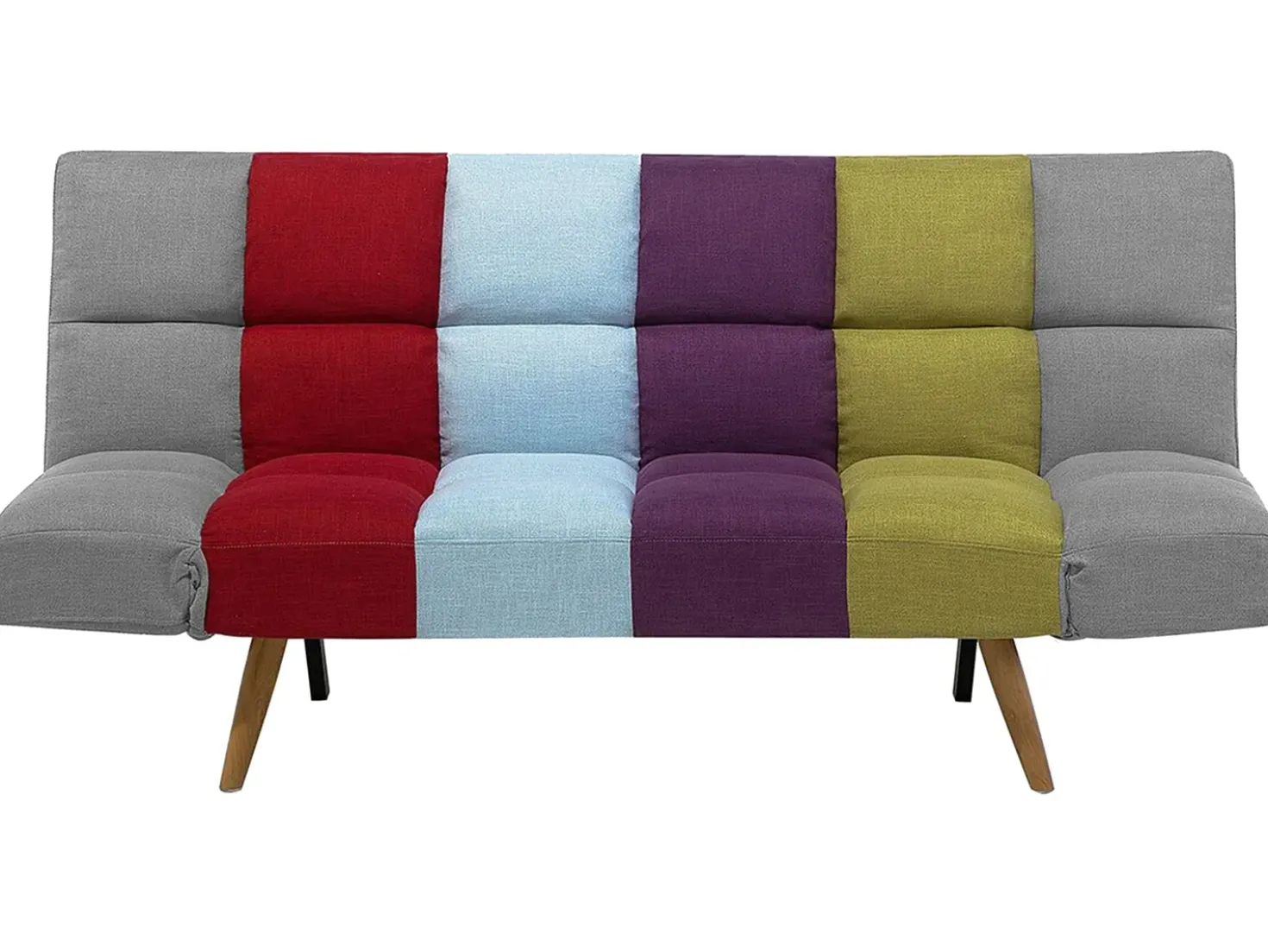 Divano letto 2 posti INGARO Tessuto Multicolore