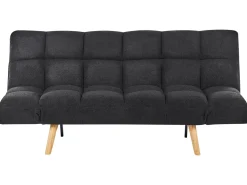 Divano letto 2 posti INGARO Bouclé Nero