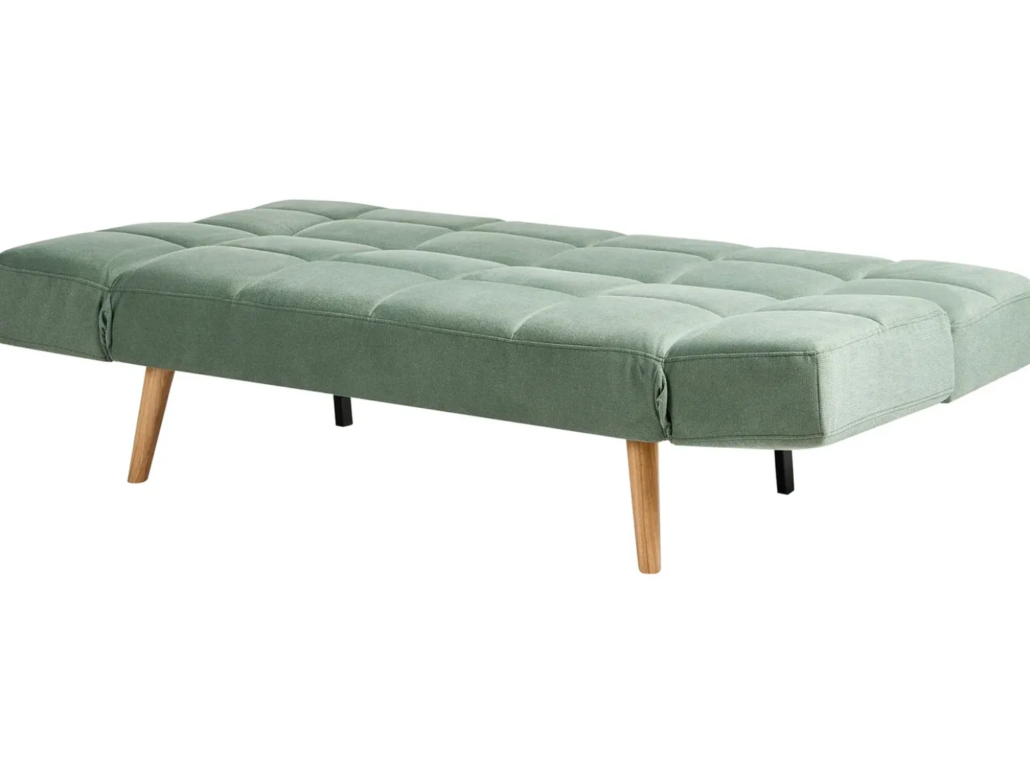 Divano letto 2 posti INGARO Tessuto Verde chiaro