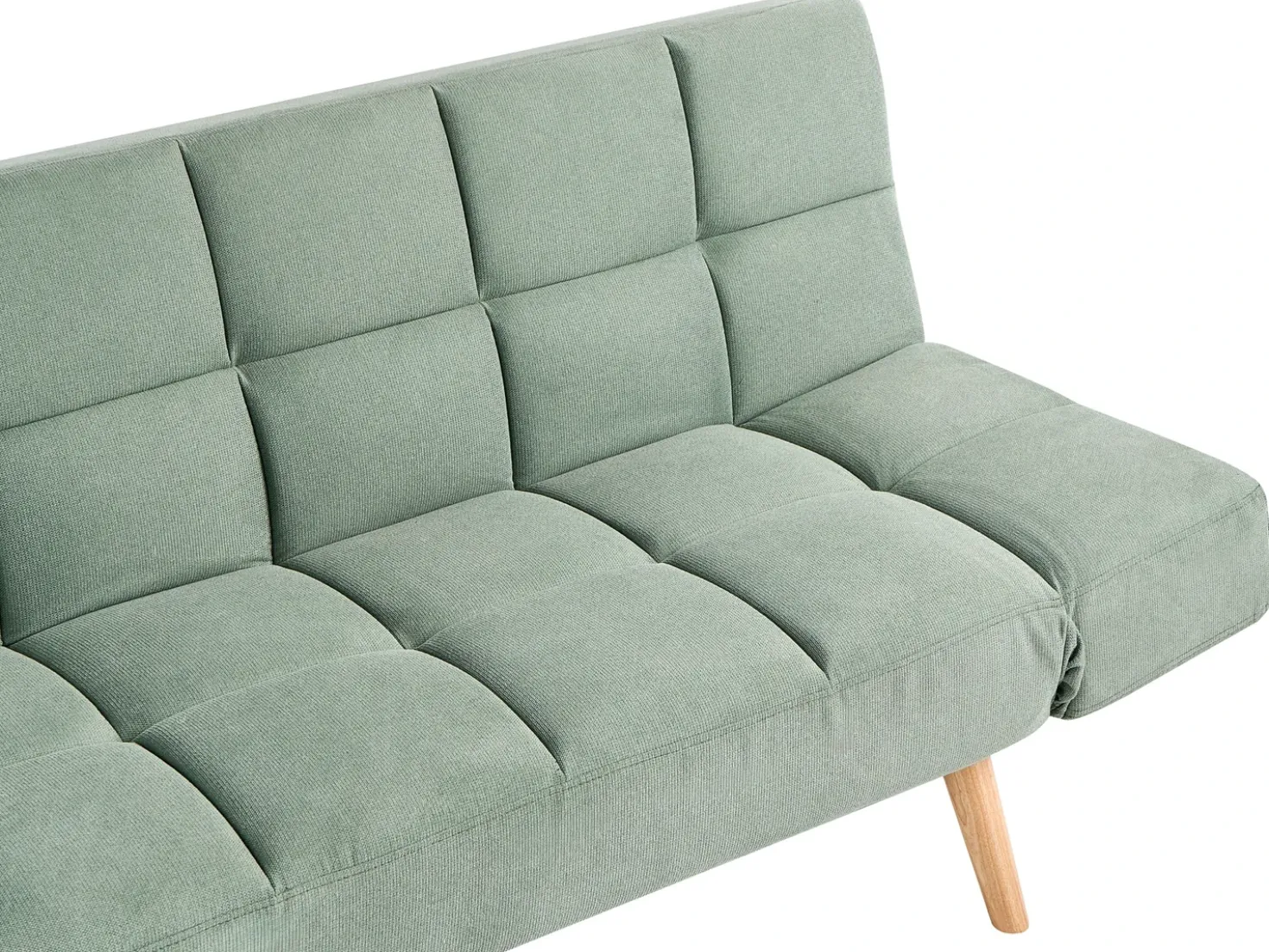 Divano letto 2 posti INGARO Tessuto Verde chiaro