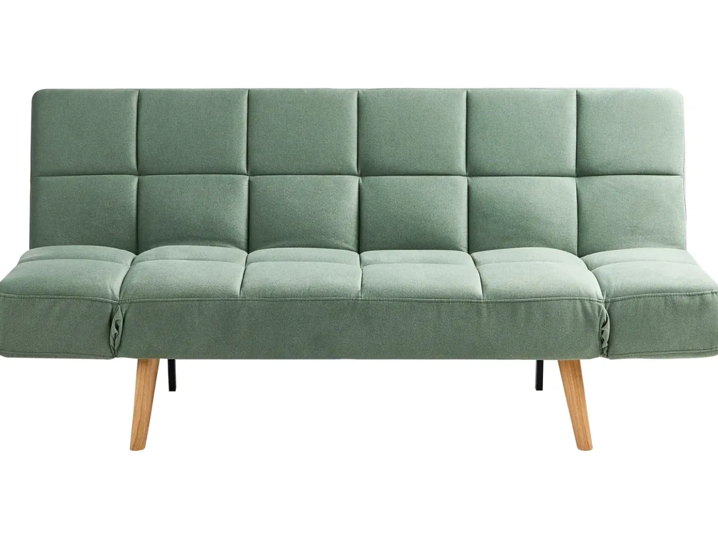 Divano letto 2 posti INGARO Tessuto Verde chiaro
