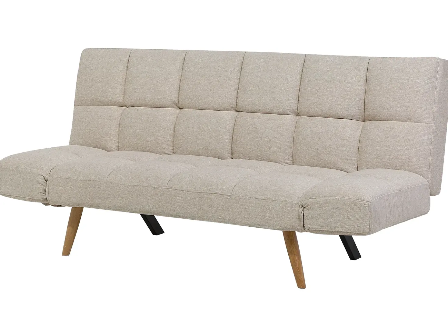 Divano letto 2 posti INGARO Tessuto Beige