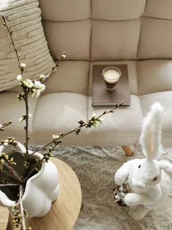 Divano letto 2 posti INGARO Tessuto Beige