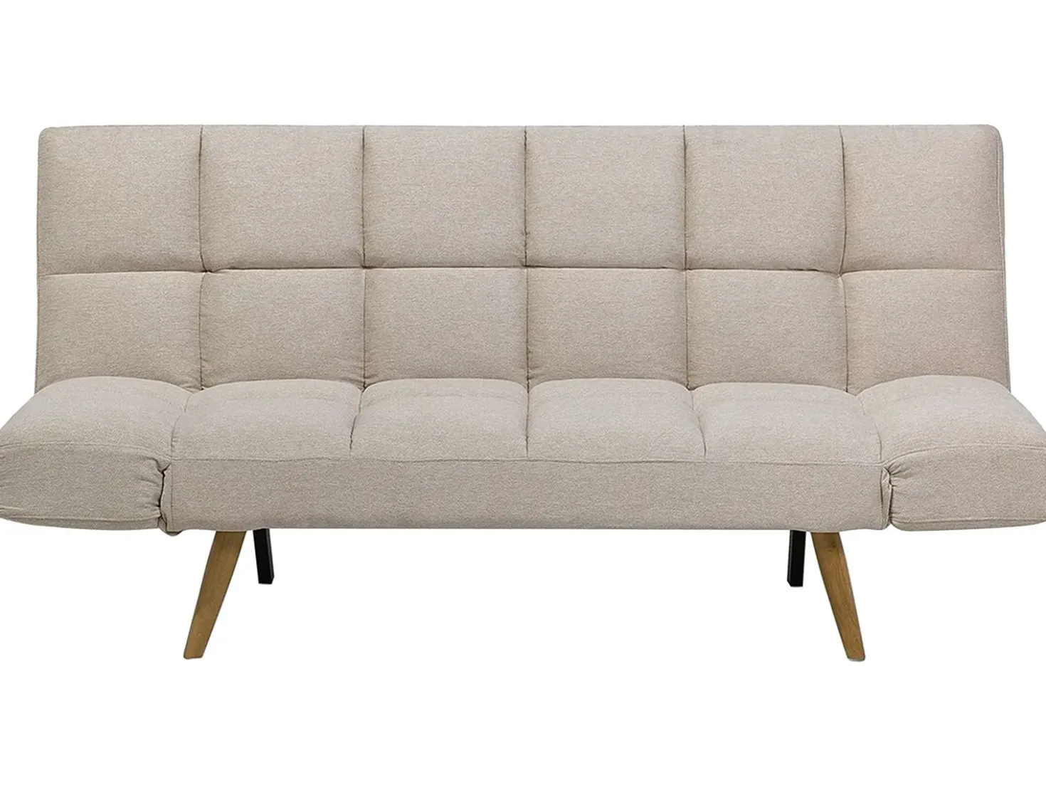 Divano letto 2 posti INGARO Tessuto Beige