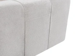 Divano letto 2 posti INNVIK Tessuto Grigio chiaro con contenitore