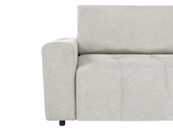 Divano letto 2 posti INNVIK Tessuto Grigio chiaro con contenitore