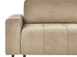 Divano letto 3 posti INNVIK Tessuto Marrone con contenitore