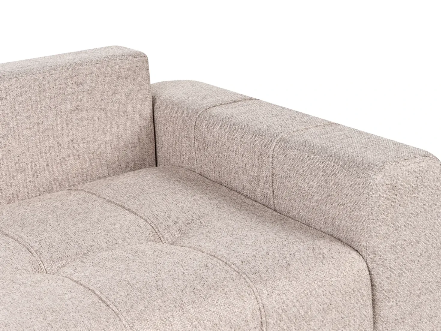 Divano letto 2 posti INNVIK Tessuto Marrone chiaro con contenitore