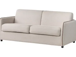 Divano letto 2 posti ISHOJ Tessuto Beige chiaro